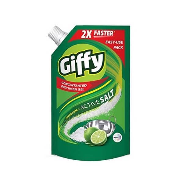 Giffy Green Lime & Active Salt Dish Wash Gel